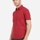 Tango Red Solid Slim Fit Semi Casual Shirt | Greenfibre