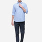 Sky Blue Smart Fit Striped Casual Shirt | Greenfibre