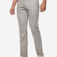 Light Grey Solid Super Slim Fit Casual Trouser | Greenfibre