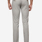 Light Grey Solid Super Slim Fit Casual Trouser | Greenfibre