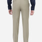 Khaki Solid Slim Fit Formal Trouser | Greenfibre