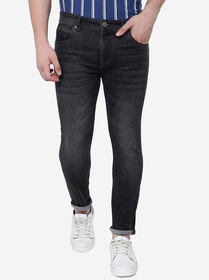 Dark Grey Solid Urban Fit Jeans | Greenfibre