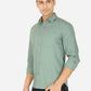 Berry Green Solid Slim Fit Semi Casual Shirt | Greenfibre