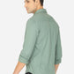 Berry Green Solid Slim Fit Semi Casual Shirt | Greenfibre