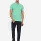 Mint Green Solid Slim Fit Polo T-Shirt | Greenfibre