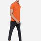 Burnt Orange Solid Slim Fit Polo T-Shirt | Greenfibre