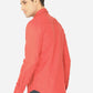 Spice Red Solid Slim Fit Semi Casual Shirt | Greenfibre