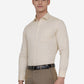 Cream & White Printed Slim Fit Formal Shirt | Greenfibre