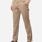 Khaki Solid Super Slim Fit Casual Trouser | Greenfibre