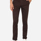 Coffee Brown Solid Super Slim Fit Casual Trouser | Greenfibre