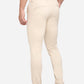 Beige Solid Neo Fit Casual Trouser | Greenfibre