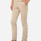 Cream Solid Super Slim Fit Casual Trouser | Greenfibre