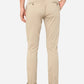 Cream Solid Super Slim Fit Casual Trouser | Greenfibre