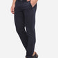 Dark Blue Solid Neo Fit Casual Trouser | Greenfibre