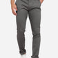 Grey Solid Slim Fit Casual Trouser | Greenfibre