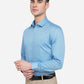 Pacific Blue Printed Slim Fit Formal Shirt | Greenfibre