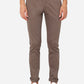 Brown Solid Super Slim Fit Casual Trouser | Greenfibre