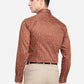 Brown Printed Slim Fit Formal Shirt | Greenfibre