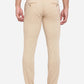 Light Khaki Solid Super Slim Fit Casual Trouser | Greenfibre