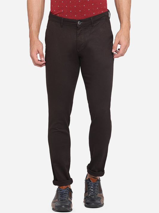 Black Dobby Neo Fit Casual Trouser | Greenfibre