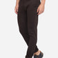 Black Dobby Neo Fit Casual Trouser | Greenfibre