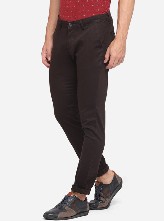 Black Dobby Neo Fit Casual Trouser | Greenfibre