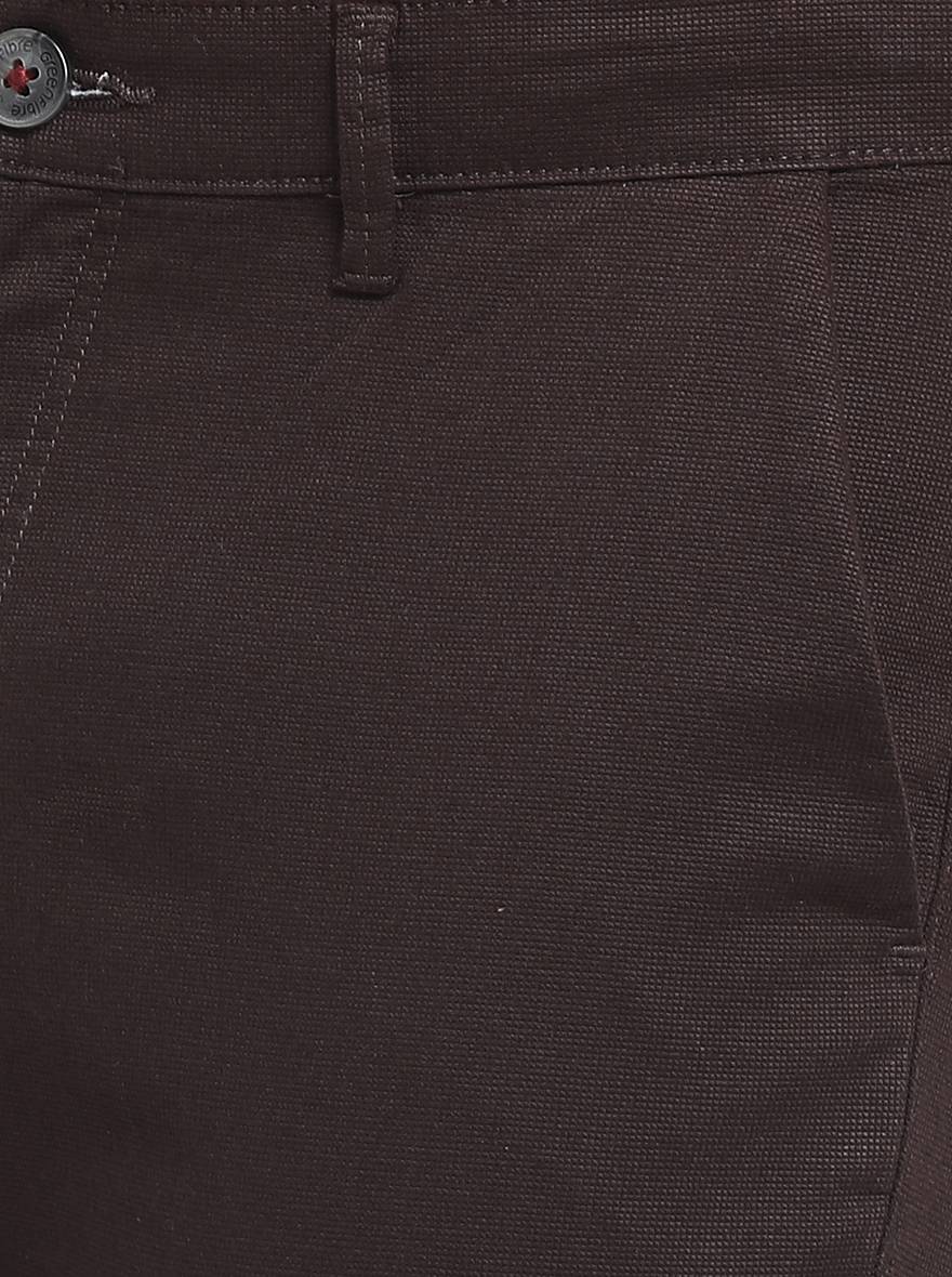 Black Dobby Neo Fit Casual Trouser | Greenfibre