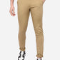 Khaki Solid Neo Fit Casual Trouser | Greenfibre