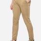 Khaki Solid Neo Fit Casual Trouser | Greenfibre