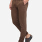 Brown Solid Neo Fit Casual Trouser | Greenfibre