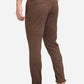 Brown Solid Neo Fit Casual Trouser | Greenfibre