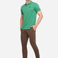 Brown Solid Neo Fit Casual Trouser | Greenfibre