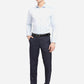 Navy Blue Solid Slim Fit Formal Trouser | Greenfibre