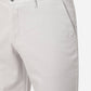 Cream Solid Slim Fit Casual Trouser | Greenfibre