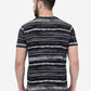 Black Printed Slim Fit T-Shirt | Greenfibre