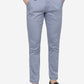 Light Grey Solid Neo Fit Casual Trouser | Greenfibre