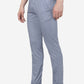 Light Grey Solid Neo Fit Casual Trouser | Greenfibre