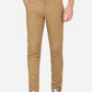 Brown Solid Neo Fit Casual Trouser | Greenfibre