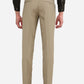 Fawn Solid Slim Fit Formal Trouser | Greenfibre