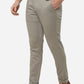 Metal Grey Solid Neo Fit Casual Trouser | Greenfibre