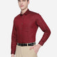 Maroon Solid Slim Fit Party Wear Shirt | Greenfibre