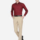 Maroon Solid Slim Fit Party Wear Shirt | Greenfibre