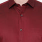 Maroon Solid Slim Fit Party Wear Shirt | Greenfibre