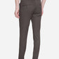 Brown Solid Neo Fit Casual Trouser | Greenfibre