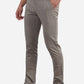 Stone Grey Solid Super Slim Fit Casual Trouser | Greenfibre