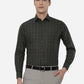 Black & White Checked Slim Fit Formal Shirt | Greenfibre