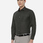 Black & White Checked Slim Fit Formal Shirt | Greenfibre