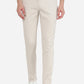 Off-White Solid Neo Fit Casual Trouser | Greenfibre