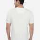 Cream Printed Slim Fit T-Shirt | Greenfibre