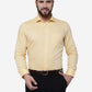 Yellow Printed Slim Fit Formal Shirt | Greenfibre